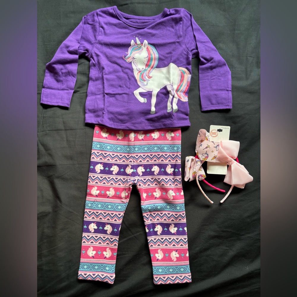 Garanimals Purple Unicorn Outfit with headband